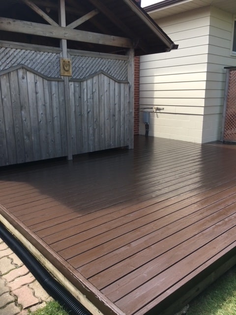 7 deck stainging